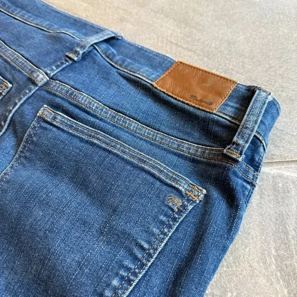 MADEWELL Women's 9" Mid-Rise Skinny Jean 29/8 medium blue slim denim - Picture 6 of 10
